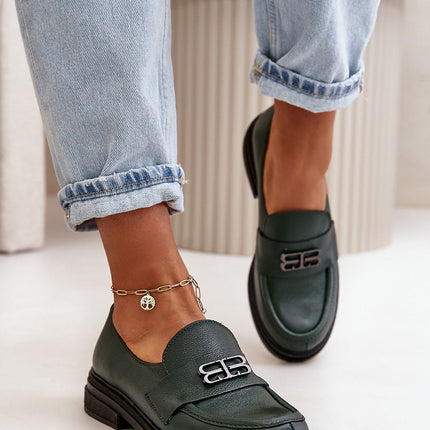 Women's Leather Low Shoes Step in style