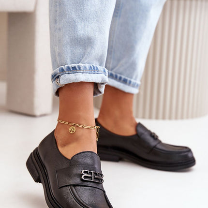 Women's Leather Low Shoes Step in style