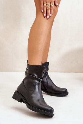 Women's Leather Ankle Boots Step in style