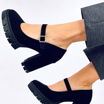 Women's Suede Platform Pumps Inello