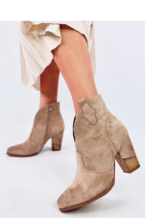 Women's Suede Heel Ankle Boots Inello