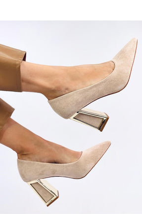 Women's Suede Block Heel Pumps Inello