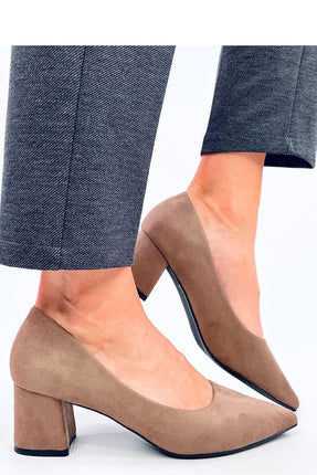 Women's Suede Block Heel Pumps Inello