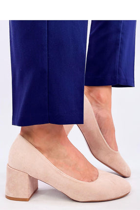 Women's Suede Block Heel Pumps Inello