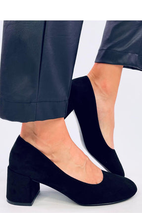 Women's Suede Block Heel Pumps Inello