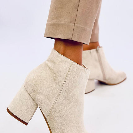 Women's Suede Heel Ankle Boots Inello