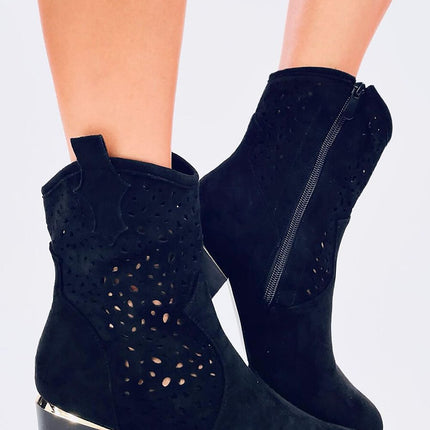 Women's Suede Heel Ankle Boots Inello