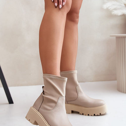 Women's Leather Ankle Boots Step in style