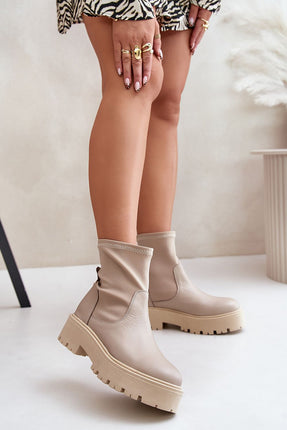 Women's Leather Ankle Boots Step in style