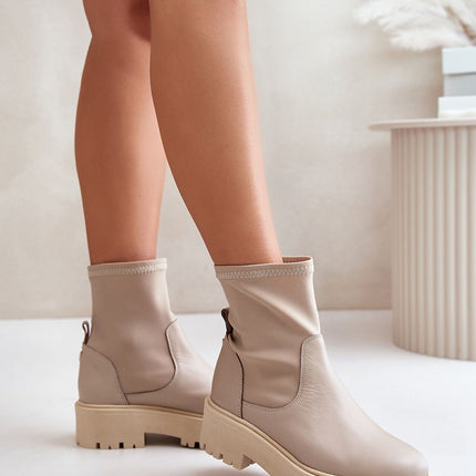 Women's Leather Ankle Boots Step in style