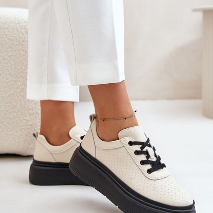 Women's Leather Sport Shoes Step in style