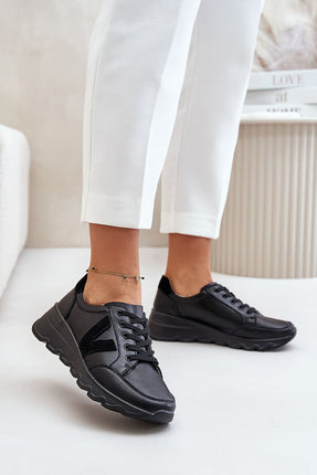 Women's Leather Sport Shoes Step in style