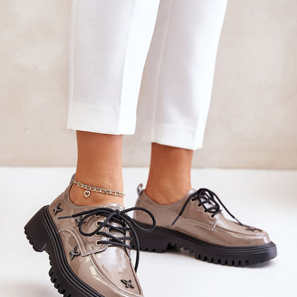 Women's Leather Low Shoes Step in style