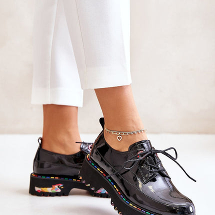 Women's Leather Low Shoes Step in style