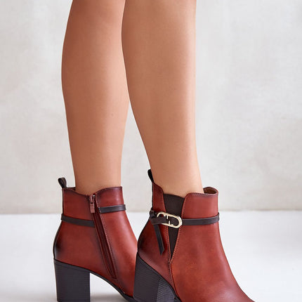 Women's Ankle Heel Boots Step in style