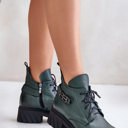 Women's Leather Ankle Boots Step in style