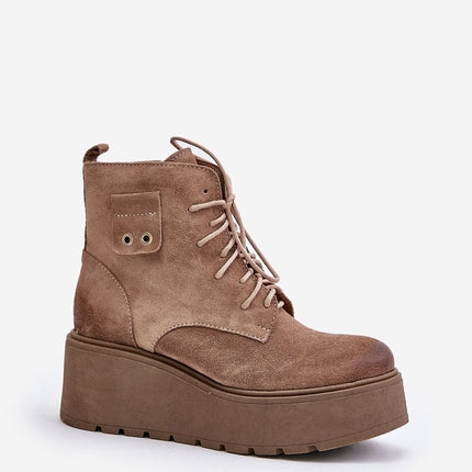 Women's Suede Ankle Buskin Boots Step in style