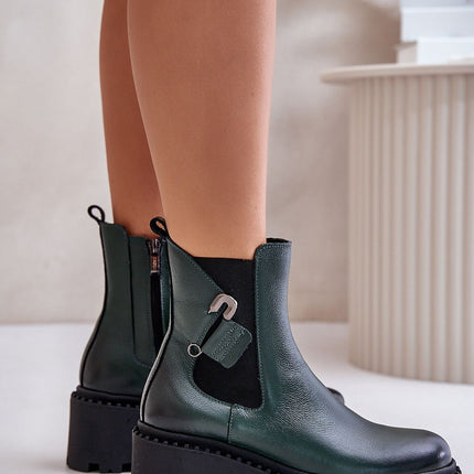 Women's Leather Ankle Boots Step in style