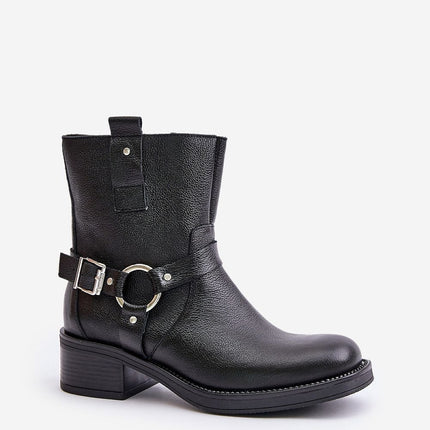 Women's Leather Ankle Boots Step in style