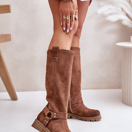 Women's Suede High Boots Step in style