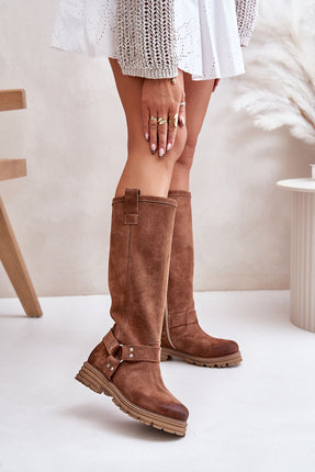 Women's Suede High Boots Step in style