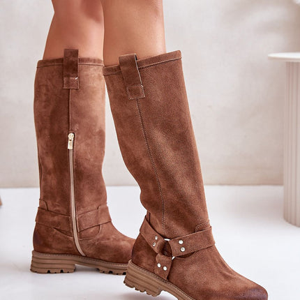 Women's Suede High Boots Step in style