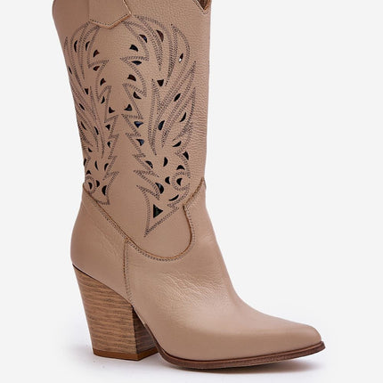 Women's Suede Heel Boots Step in style