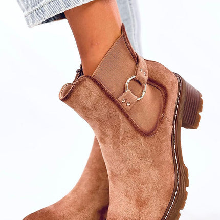 Women's Suede Jodhpur Ankle Boots Inello