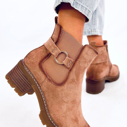 Women's Suede Jodhpur Ankle Boots Inello