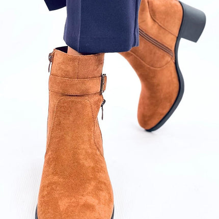 Women's Suede Heel Ankle Boots Inello