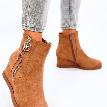 Women's Suede Buskin Ankle Boots Inello