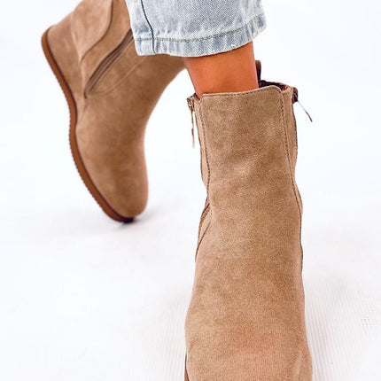 Women's Suede Buskin Ankle Boots Inello