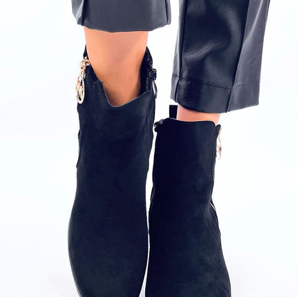 Women's Suede Buskin Ankle Boots Inello