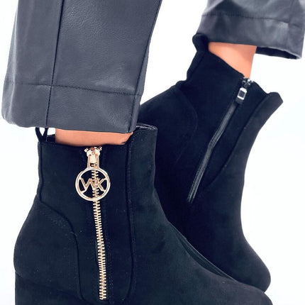 Women's Suede Buskin Ankle Boots Inello