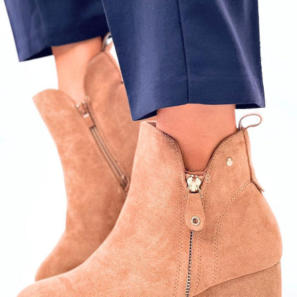 Women's Suede Buskin Ankle Boots Inello