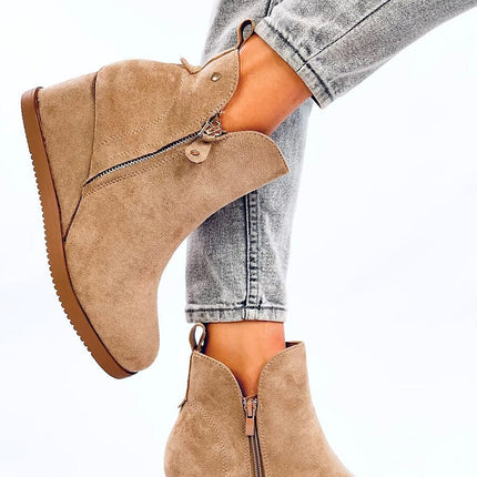 Women's Suede Buskin Ankle Boots Inello