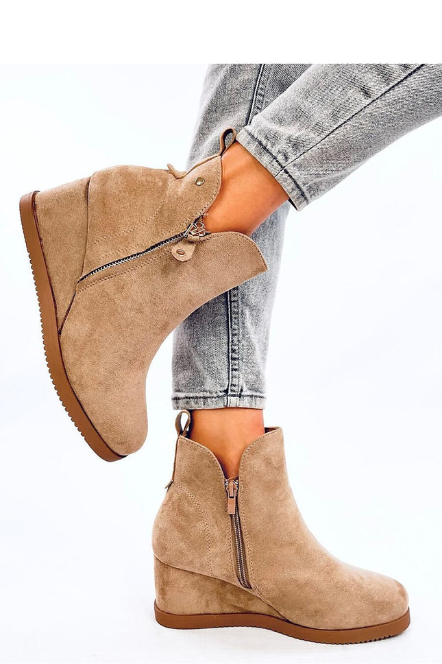 Women's Suede Buskin Ankle Boots Inello