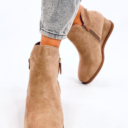 Women's Suede Buskin Ankle Boots Inello