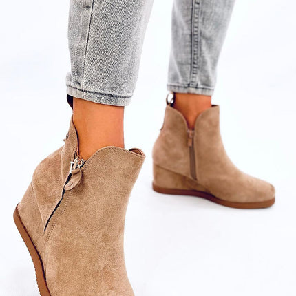 Women's Suede Buskin Ankle Boots Inello