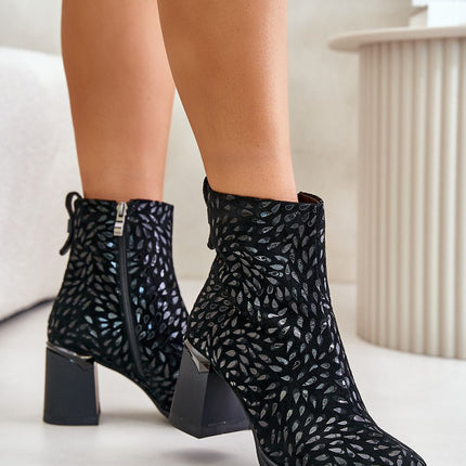 Women's Leather Heel boots Step in style