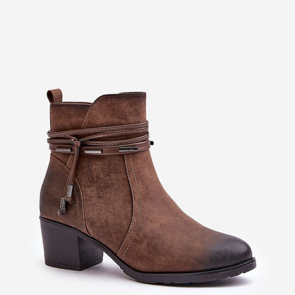 Women's Ankle Heel Boots Step in style