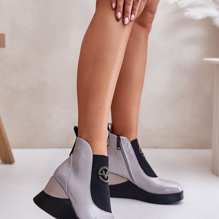 Women's Leather Buskin Boots Step in style