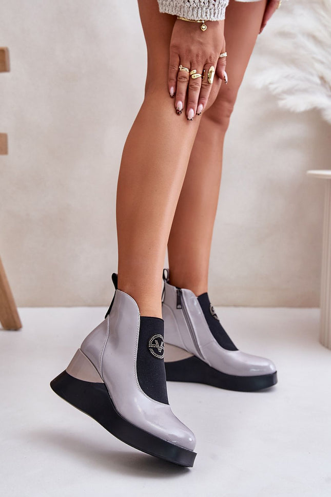 Women's Leather Buskin Boots Step in style