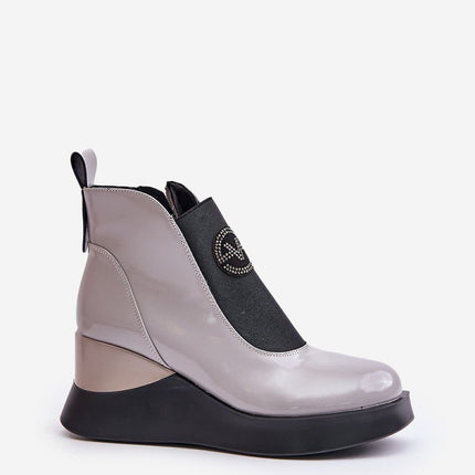 Women's Leather Buskin Boots Step in style