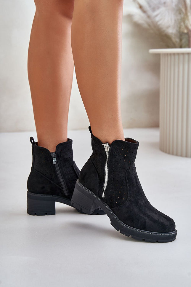 Women's Ankle Heel Boots Step in style