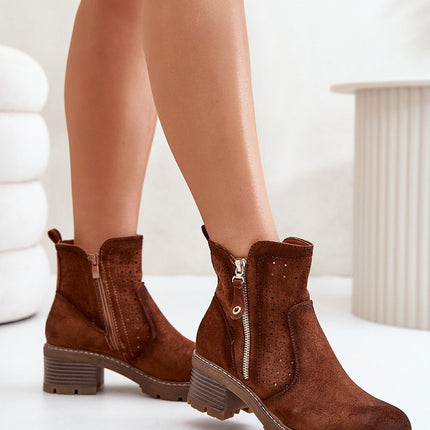 Women's Ankle Heel Boots Step in style