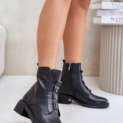 Women's Leather Ankle Boots Step in style