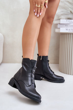 Women's Leather Ankle Boots Step in style