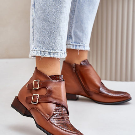 Women's Leather Ankle Boots Step in style