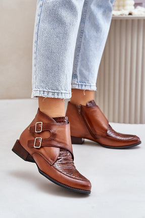 Women's Leather Ankle Boots Step in style